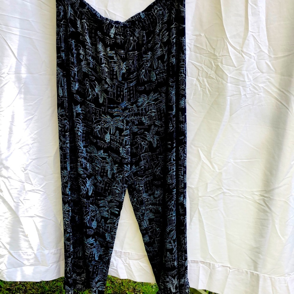 Blue print Chico’s , size 2 capri’s. Good condition. Casual/dressy.